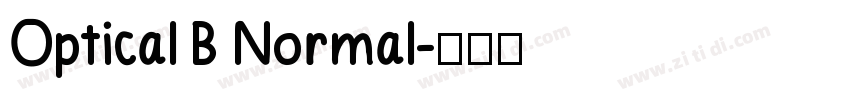 Optical B Normal字体转换